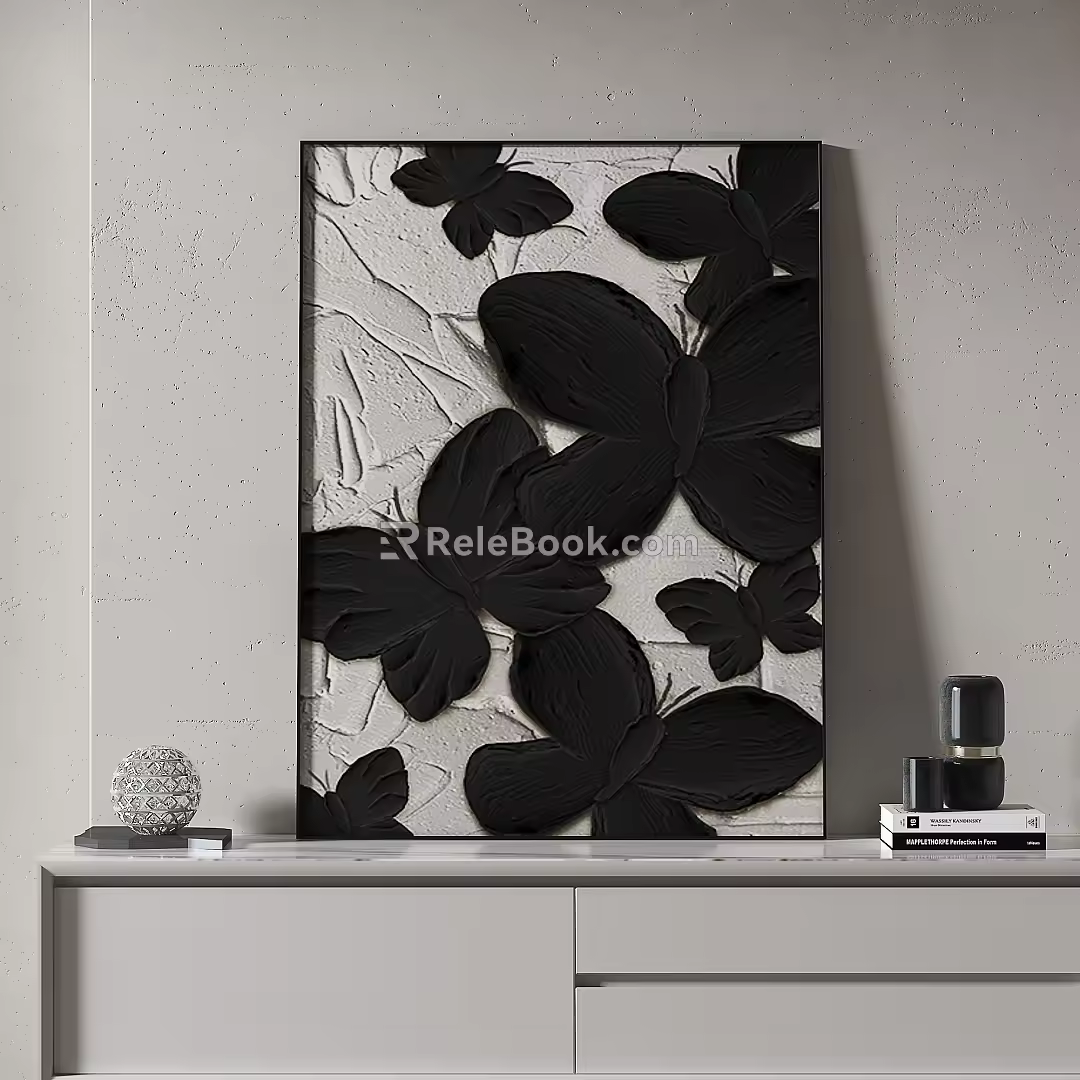Simple Texture Decorative Painting 3d model