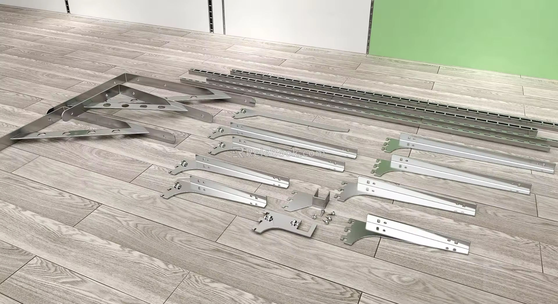 Modern bracket shelf bracket 3d model