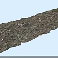 Natural Stacked Stone Wall With Irregular Rocks And Rustic Texture Design