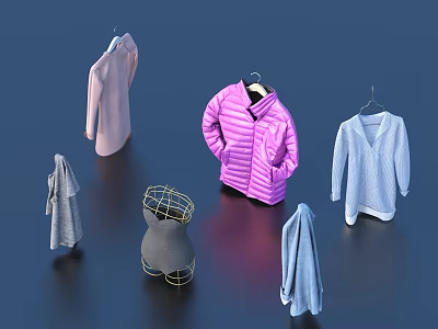 Clothes Sweater Autumn Clothing Underwear Short Sleeve Children's Winter Clothing Children's Clothing 3d model