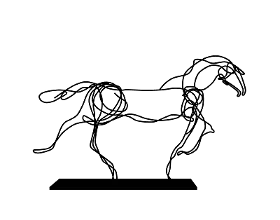 Modern decoration craft horse decoration 3d model Modern decoration craft horse decoration 3d model