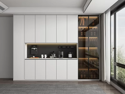 Modern Wine Cabinet 3d model