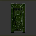 Green Military Tank Model Featuring Tracks Turret And St George Markings