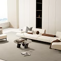 Modern Sofa Coffee Table Combination Sofa Coffee Table 3d model