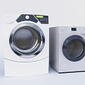 Modern washing machine electric drum washing machine 3d model