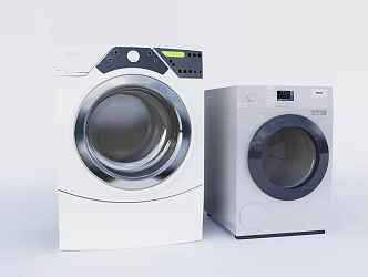Modern washing machine electric drum washing machine 3d model