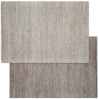 Square Rugs With Light And Dark Brown Striped Texture For Modern Home Decor 3d model