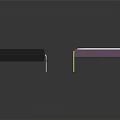 Purple and Black Integrated Circuits with Gold Pins and Labeled Packages