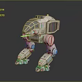 Mech Warrior Mech Soldier Machine Battlearm Mechanical Battlearm Machine Fighter Robot 3d model