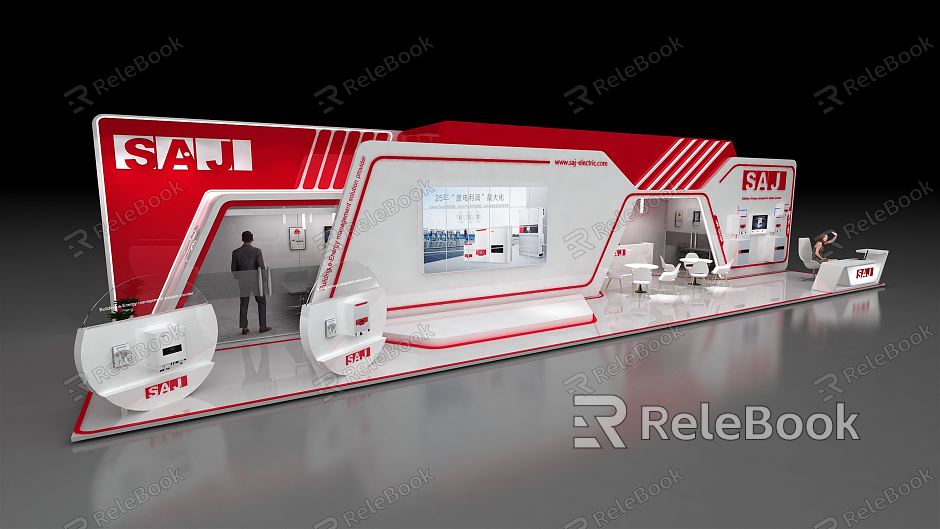 Modern Exhibition Booth Exhibition Hall Exhibition Fair model