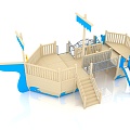 outdoor pirate ship venue pirate ship children pirate ship pirate ship multiplayer pirate ship 3d model