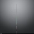 Green Lightsaber With Glowing Blade And Detailed Hilt Design