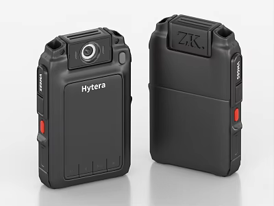 Black Portable Digital Devices With Camera Red Button And Sleek Design 3d model