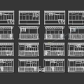 Future Cave Windowsill Balcony Drying Clothes Air Conditioner External Game Props Components Cyberpunk 3d model