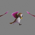 Modern Owl Spirit Pet Cartoon Bird 3d model