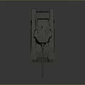 Military Tank 3D Model Design With Green Armor Tracks And Cannon Structure