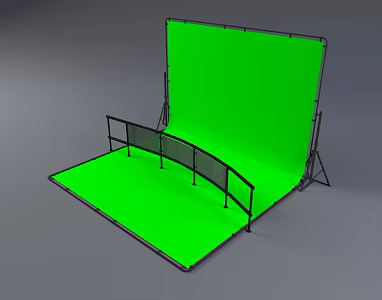 Modern Green Screen 3d model