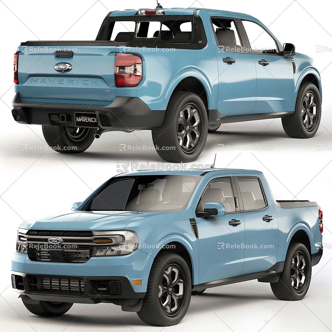 Ford Motor Car Pickup Truck Truck sports car Brand Vehicle Motor Vehicle Ford Transporter 3d model