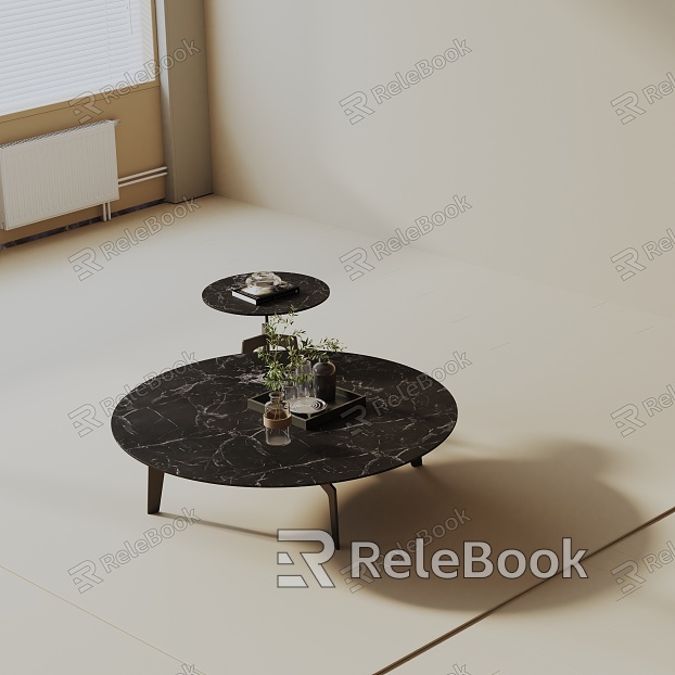 Modern coffee table model