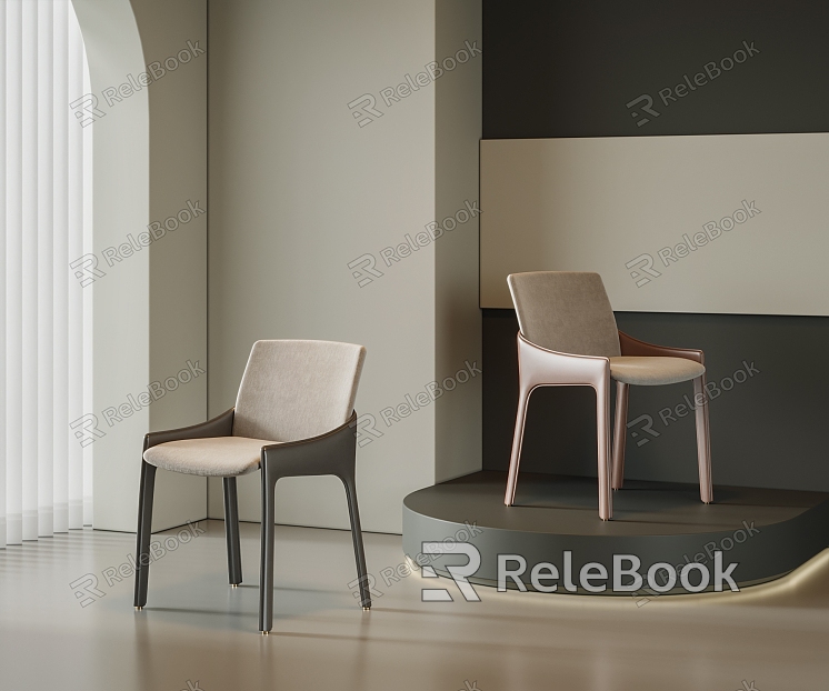 Modern Single Chair Dining Chair Leisure Chair model