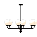Various Style Chandeliers With Multiple Bulbs Circular Shapes And Classic Designs 3d model