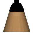 Modern Black Base Ceiling Light With Adjustable Design And Beige Lampshade 3d model
