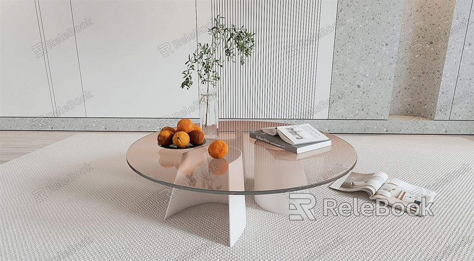 Modern coffee table model