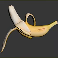 Detailed Hand Carved Peeled Banana Sculpture Featuring Lifelike Texture And Artistic Details