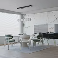 Modern table combination 3d model