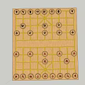 Traditional Chinese Chess Board with Classic Pieces for Recreational Game Entertainment