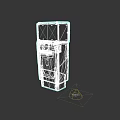 Weapon Equipment With Black Shell And White Panel 3D Model Design