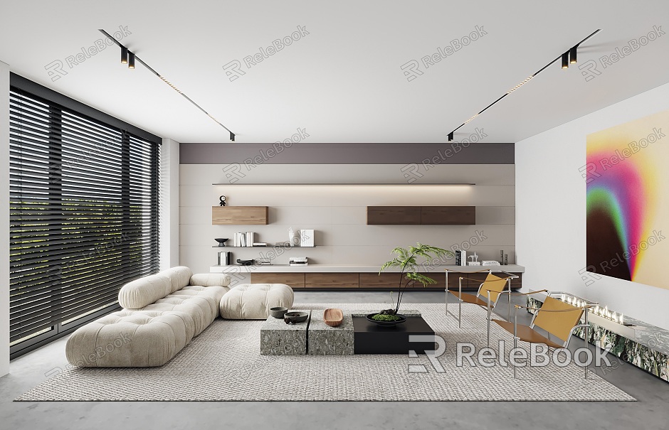 modern living room model