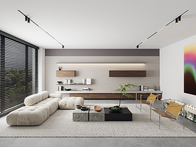 modern living room model