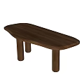 Modern Dining Table Desk Tea Table 3d model
