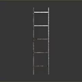 Rusted Metal Shelving Unit With Multiple Tiers For Industrial Storage