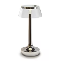 Modern Transparent Lampshade Table Lamp With Metal Stem And Stable Base 3d model
