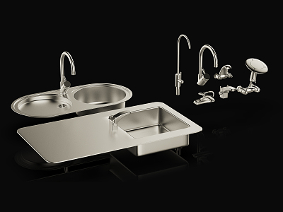 Modern faucet sink model