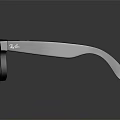 Black Sunglasses With Dark Frame Tinted Lenses And Reflective Surface On Gray Background