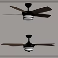 Modern Ceiling Fans With Wooden Blades And White Light Fixture For Home Interior
