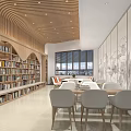 Book Art Modern Library Interior Design With Bookshelves Large Windows Wooden Ceiling And Comfortable Seating