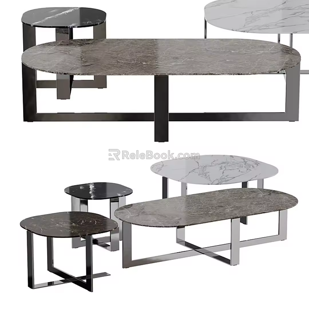 Molteni Domino small table 3d model