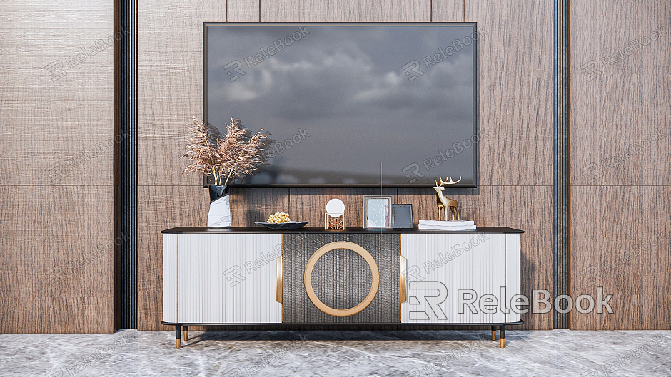 Light Luxury TV Cabinet model