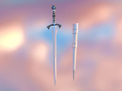 steel sword scabbard weapon weapon equipment 3d model steel sword scabbard weapon weapon equipment 3d model