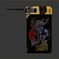 Electronic Handheld Device With Yellow Casing Screen Display Real Time Data And Antenna