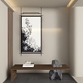 New Chinese abstract decorative painting 3d model