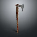 Tomahawk Axe Wooden Axe Handle Axe Mountain Axe Chopping Wood Axe Chopping Wood Axe Magic Axe 3d model