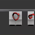 Modern switch air switch power supply knife 3d model