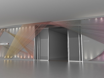 Door shop recruit shopping mall shop recruit glass door line store 3d model