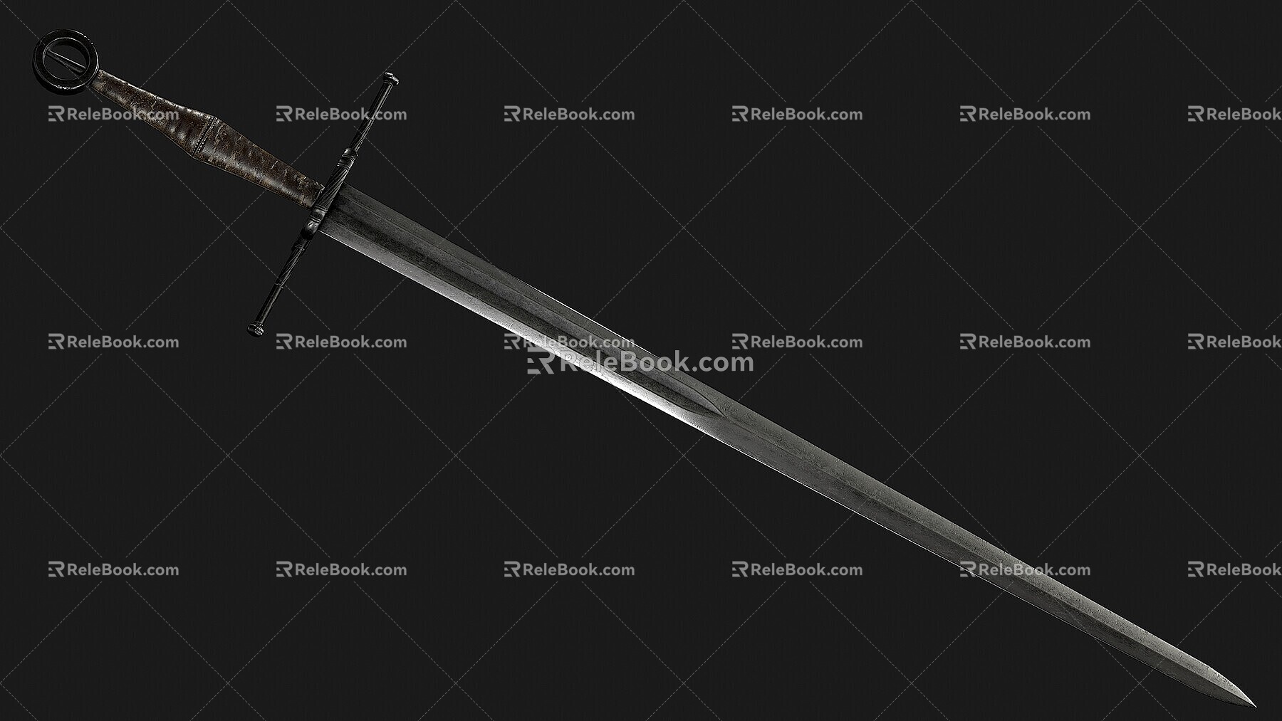 Medieval Great Sword Sword Weapon Long Sword 3d model