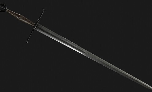 Medieval Great Sword Weapon Long Sword 3d model